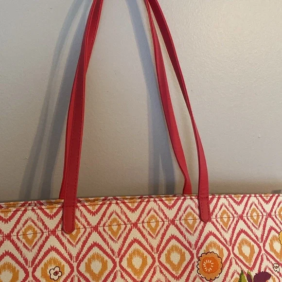 Vera Bradley Pink and Orange Floral Tote NWT - Picture 6 of 10